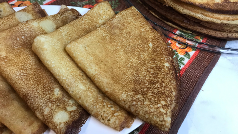 True Russian bliny were made from a Buckwheat Millet Pea