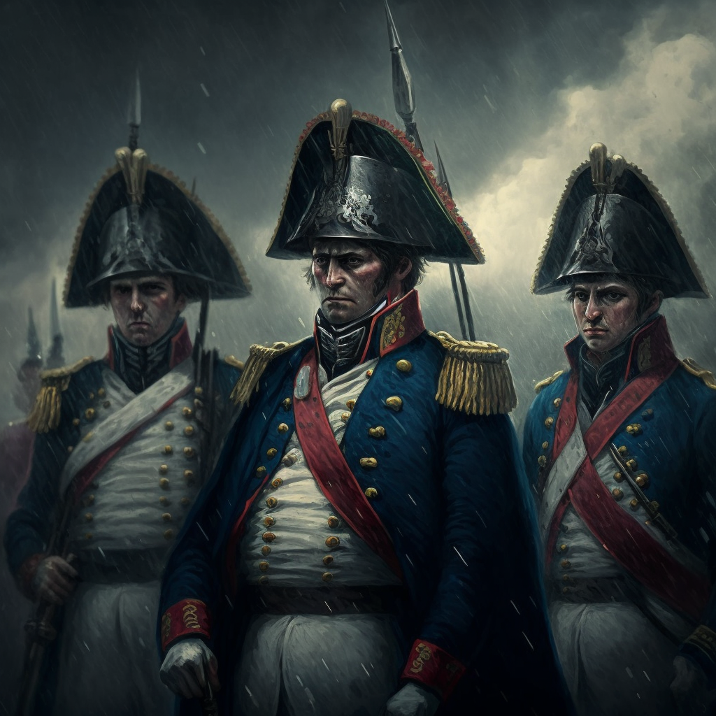 Армия Наполеона, Изображение создано с помощью leonardo.ai