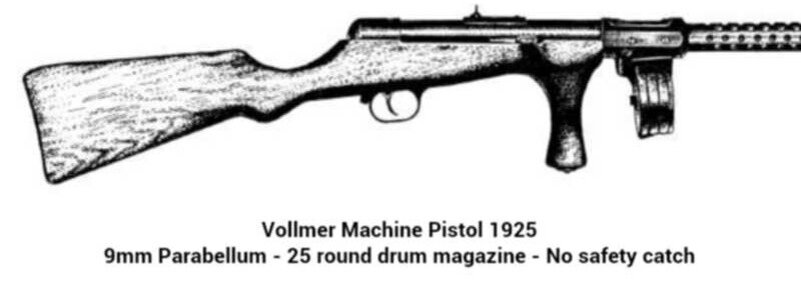 Пистолет-пулемет Фоллмера обр. 1925 года.