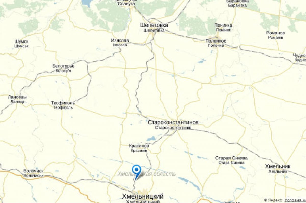    Опубликован снимок с места удара по складу боеприпасов ВСУ под Хмельницким