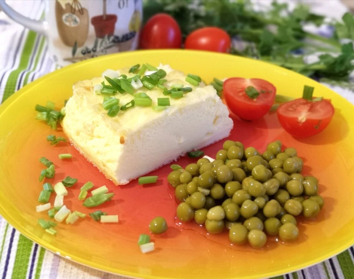 Омлет в духовке, как в детском саду