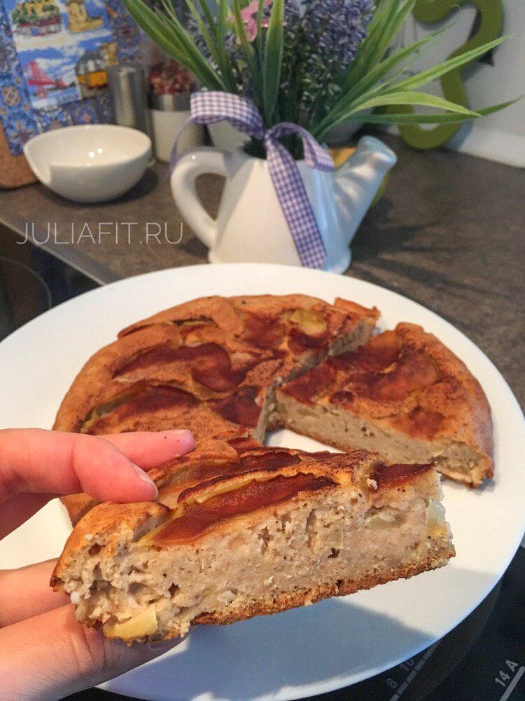 ПП шарлотка на сковороде