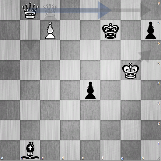 дарим ферзя на f8