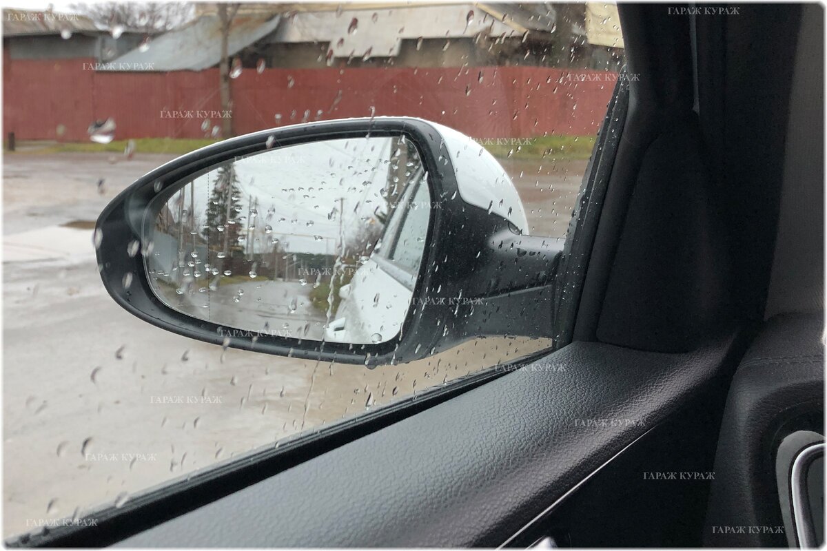Зеркало заднего вида.