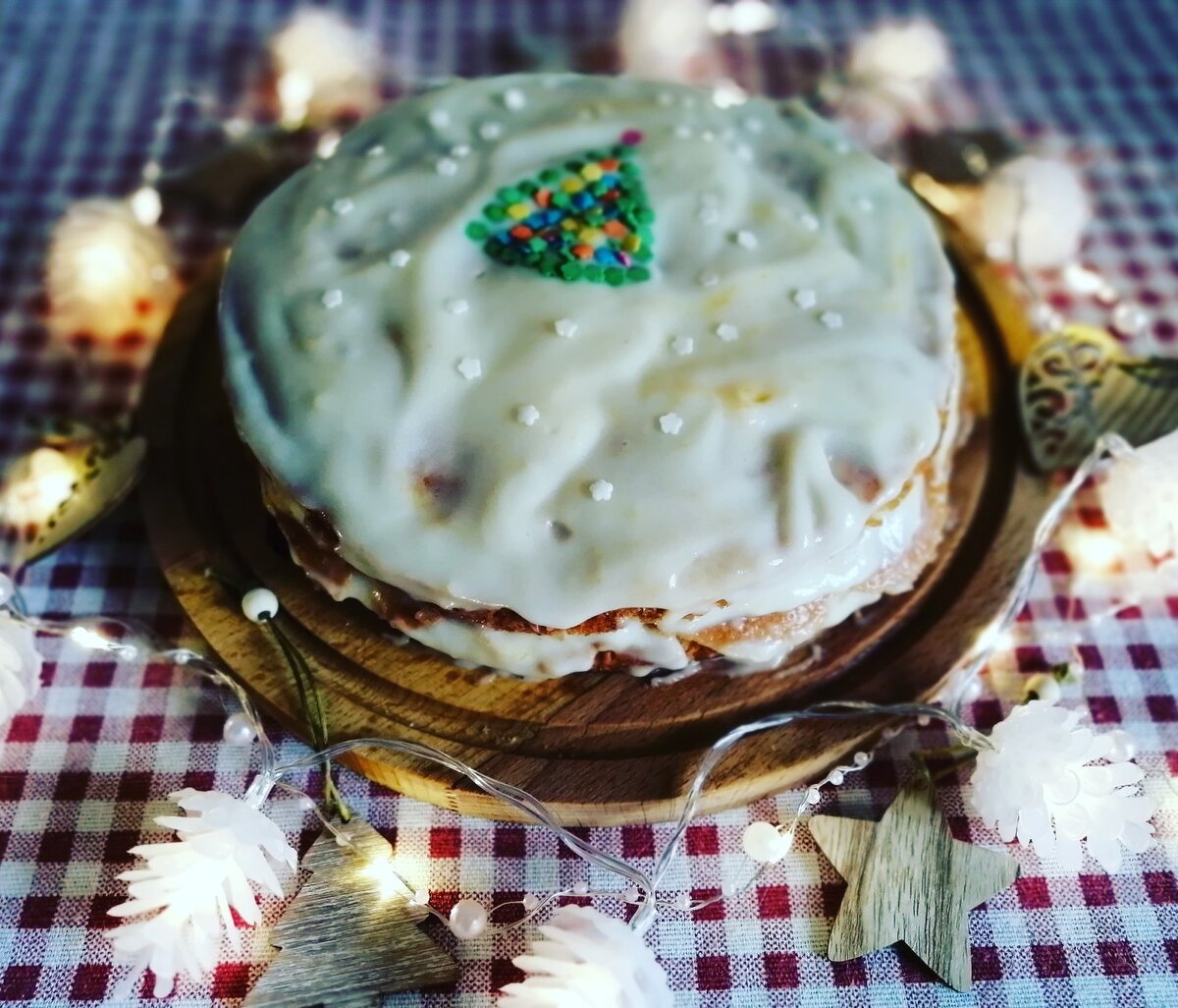 Вот такой тортик получился. Фото автора