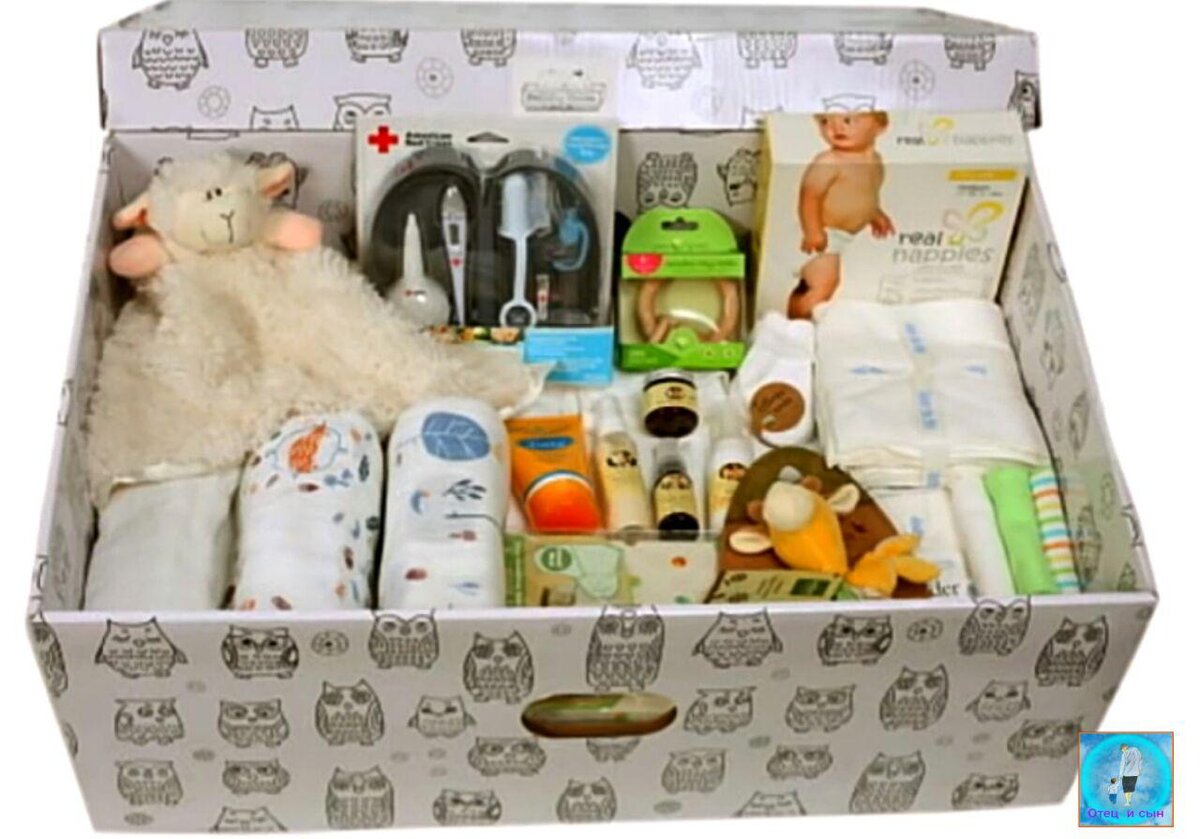 Подарочный комплект для новорожденного. Собянинская коробка для новорожденных 2023. Baby Box для новорожденных. Собянинский набор для новорожденных 2023. Подарок для новорожденного в коробке.
