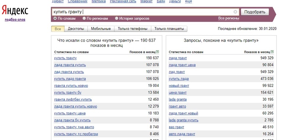 190 ТЫСЯЧ ЗАПРОСОВ КУПИТЬ ГРАНТУ