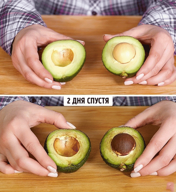 
Через 2 дня обе половинки выглядели не очень.
