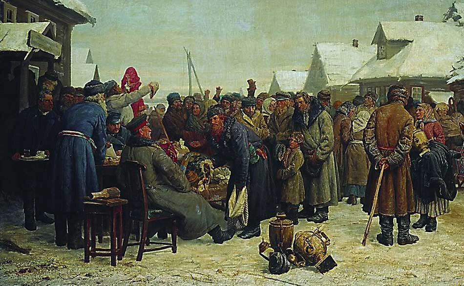 Максимов В. М. Аукцион за недоимки. 1881.