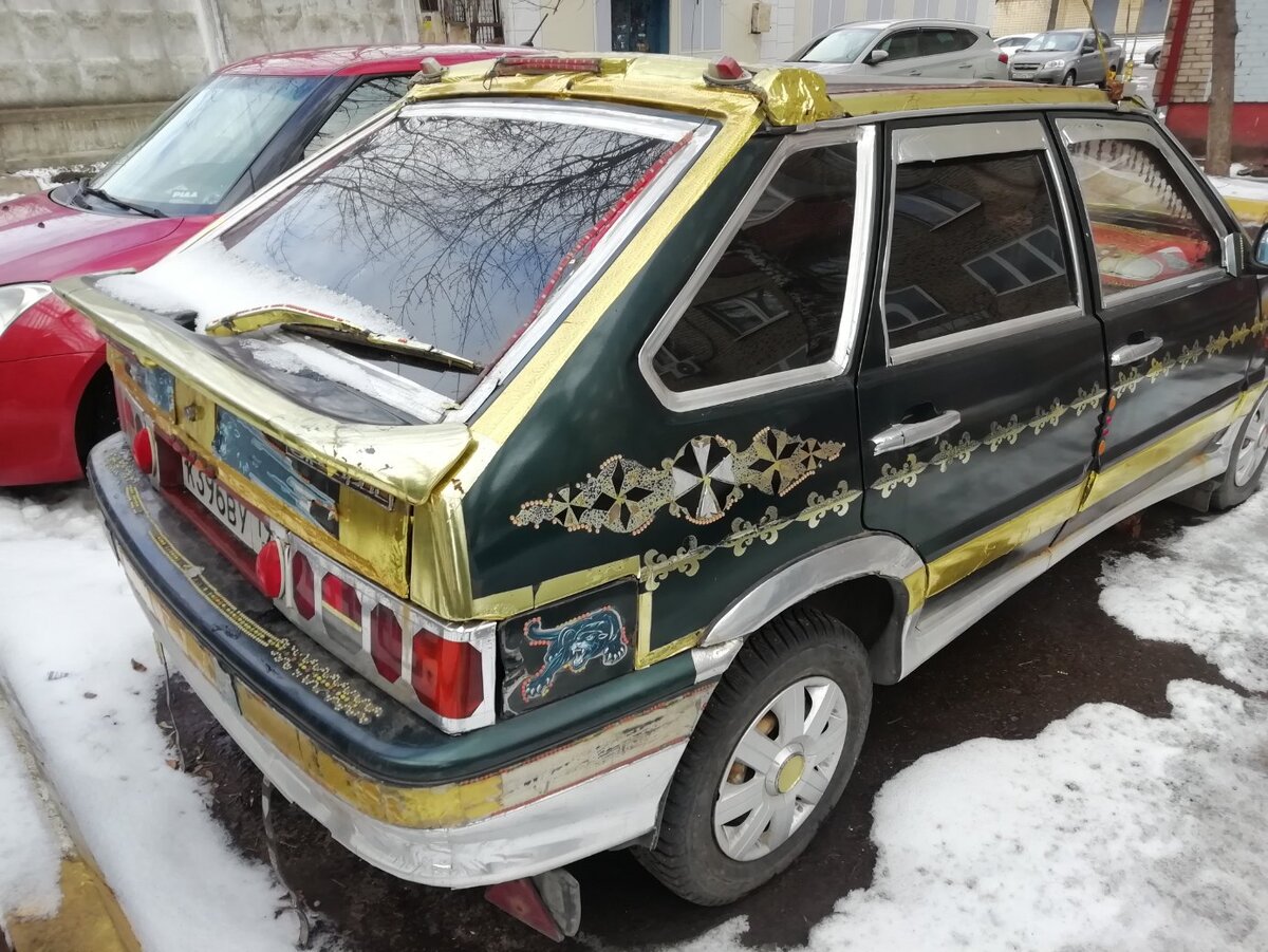 Православненько! ВАЗ-2114 превратили в настоящий цыганский автомобиль |  Автокультура CARAKOOM | Дзен