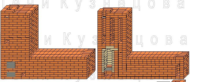 Этой печью будут обогреваться зал и детская комната.