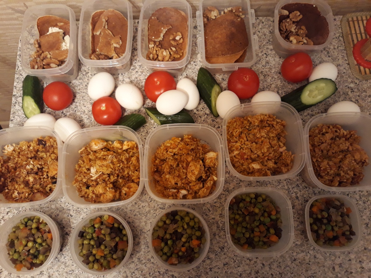 Пример 1.Мой рацион на 5 дней