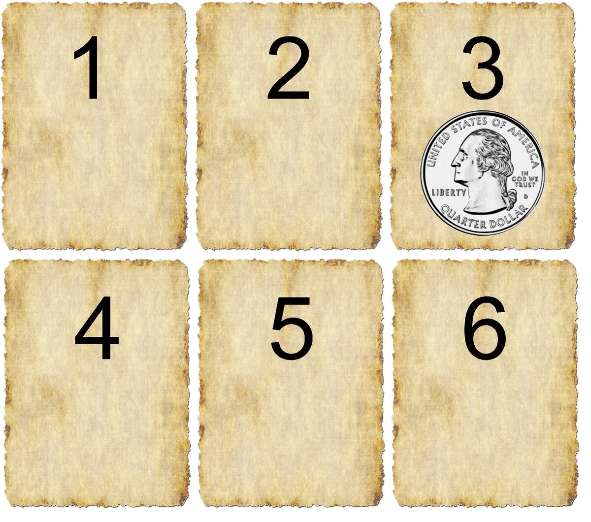 Листочки для игры в кости. Автор "Тайник"