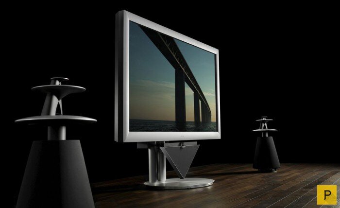 
3. Beovision 4-103
Телевизор Beovision 4-103, как можно догадаться из названия имеет длину диагонали в 103-дюйма, что делает его одним из самых больших телевизоров в мире. Этот гигант стоит порядка 135 тысяч долларов и отличается очень гибкой системой настройки положения экрана.
