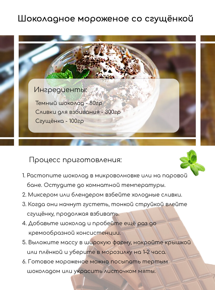 🍨5 летних рецептов домашнего мороженого. Часть 1 | Заметки кулинара👩‍🍳 |  Дзен