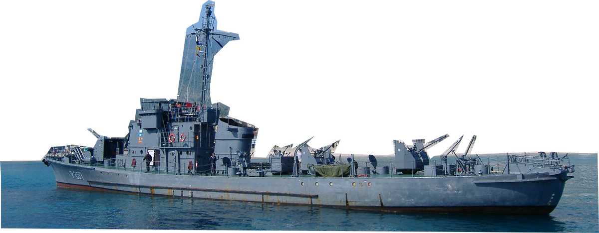 Типичный охотник за подводными лодками, времен второй мировой, из свободных