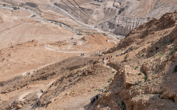 Крепость Масада, змеиная тропа / из личного архива