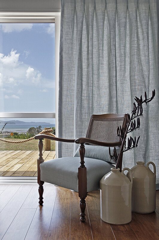 Льняные шторы на подкладке