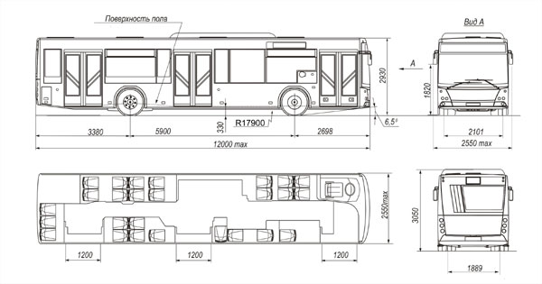 Чертёж Автобуса