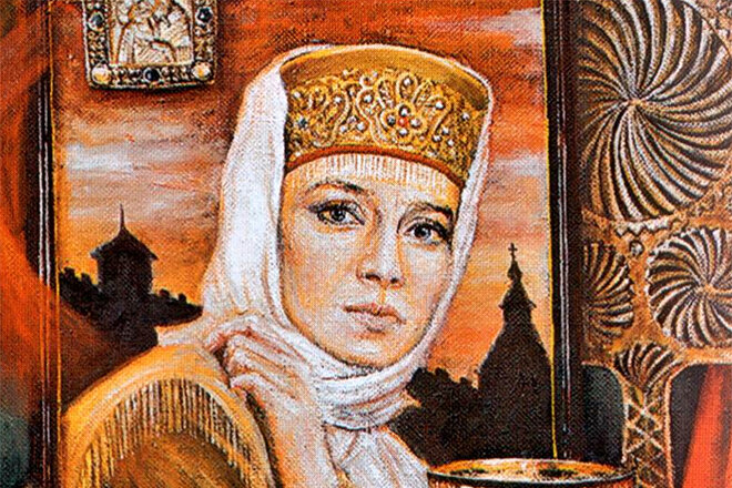 Одно из изображений княгини Елены  Глинской