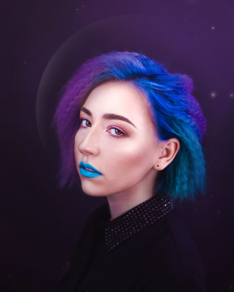 фото автора: мое первое цветное креативное окрашивание