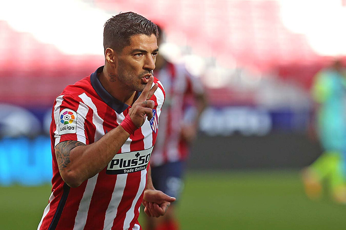 Суарес принес своими голами 21 очко "Атлетико" в чемпионате, что является лучшим результатом в Европе. [Фото взято из открытых источников]