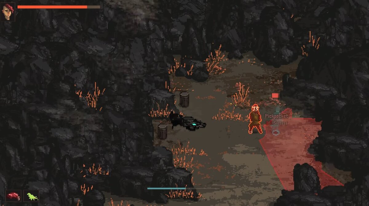 Подкравшись со спины, можно нанести критический урон или попытаться обокрасть врага