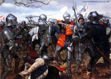 Война Белой и Алой розы продолжалась три десятка лет – с 1455 по 1485. Это была междоусобная Английская война, битва за трон между династией Плантагенетов-Ланкастеров (герб в виде алой розы) и династией Йорк (герб в виде белой розы).
Король Генрих 6-ой Ланкастер (1422-61гг) был слаб умом, поэтому фактически страной плавили несколько феодалов. Это вызывало бурю недовольства во многих слоях населения. Воспользовавшись этим недовольством, герцог Йоркский Ричард собрал вассалов и двинулся на Лондон. В Сент-Олбанской битве 22 мая 1455 года он разбил войска Алой розы и заявил о своем намерении занять английский трон.

В битве Норт-хемптон, которая произошла 10 июля 1460 года, Ричард захватил в плен короля, заставив тем самым признать себя наследником престола и протектором государства.  Но супруга Генриха, королева Маргарита, вместе с принцем Эдуардом, нанесла ответный удар в конце декабря этого же года. Ричард был убит в этом сражении. Королем был провозглашен эдуард 4-ый, а освобожденный Генрих бежал вместе с Маргаритой в Шотландию.
Однако война не закончилась. После череды поражений Эдуард был вынужден бежать из Англии, а Генрих 6-ой был восстановлен во власти в 1470 году. Но Эдуард продолжает борьбу за престол. В апреле 1471 года он, со своей армией наступает на Лондон. Генриха снова берут под стражу, а всему роду Ланкастеров грозит смерть.
Маргарита Анжуйская, узнав о положении дел, решает вести армию к границе Уэльса. Однако 4 мая армия Маргариты была разгромлена, единственный наследник Генриха убит, а сама Маргарита взята в плен.
Положение Эдуарда было прочным. Однако, после его смерти, престол перешел в руки двенадцатилетнего сына Эдуарда, Эдуарду 5-му. В этот же момент и произошел переворот, в результате которого трон захватил дядя новоявленного монарха, герцог Глостер.
Официальным окончанием войны считается 22 августа 1485 года. Это дата смерти герцога и победа Генриха Тюдора.
Война роз была последним всплеском феодальной анархии. Далее в Англии установился абсолютизм. Эта война была одной из самых ожесточенных и сопровождалась множеством казней и убийств. В итоге этой войны погибли обе противоборствующие династии. Для населения страны эта война означала налоговый гнет, беззаконие, грабежи и голод.
В память об этой войне был выведен новый сорт роз – белые и алые цветки растут на одном кусте.