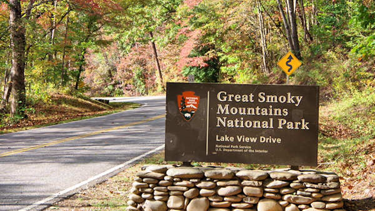 Въезд в национальный парк Грэйт Смоки