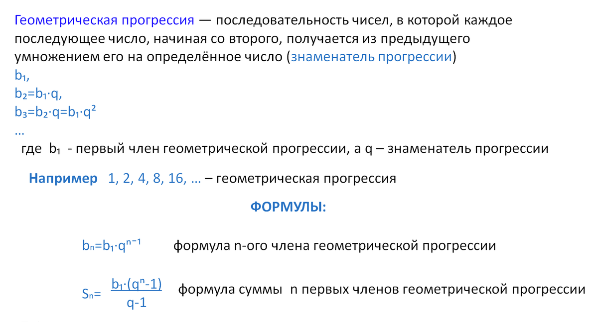 Тест по алгебре на тему «Геометрическая прогрессия» (9 класс)