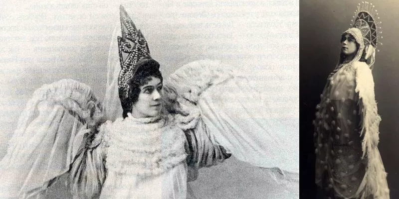 Надежда Забела-Врубель в образе Царевны-Лебедь.