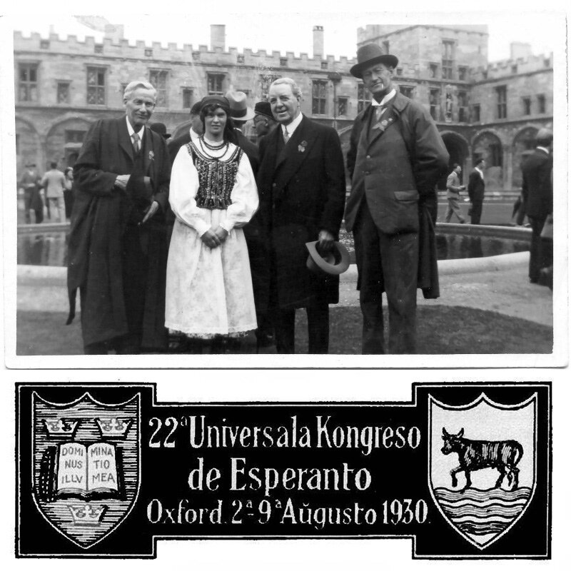 Эсперантисты в Оксфорде, август 1930 г.