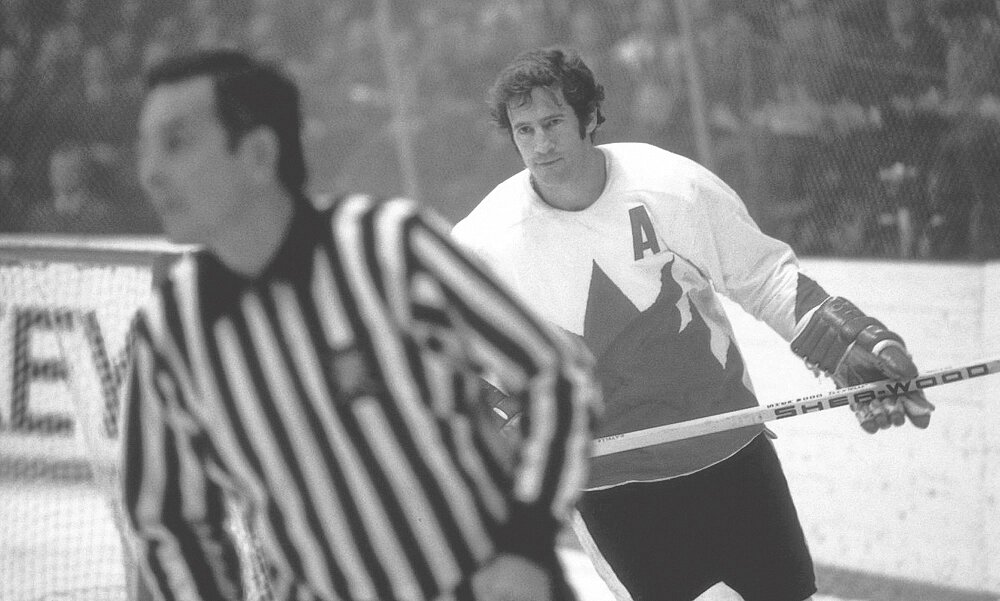  Summit series 1972. Москва. Ассистент капитана сборной Канады Жан Ратель во время серии матчей со сборной СССР