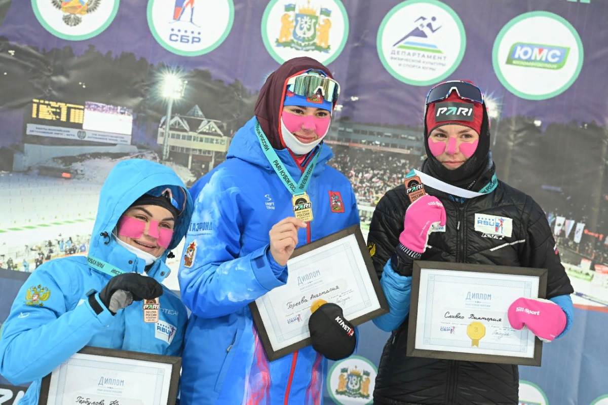 фото из яндекс картинки. Призеры женского спринта - Гореева, Гербулова, Сливко.