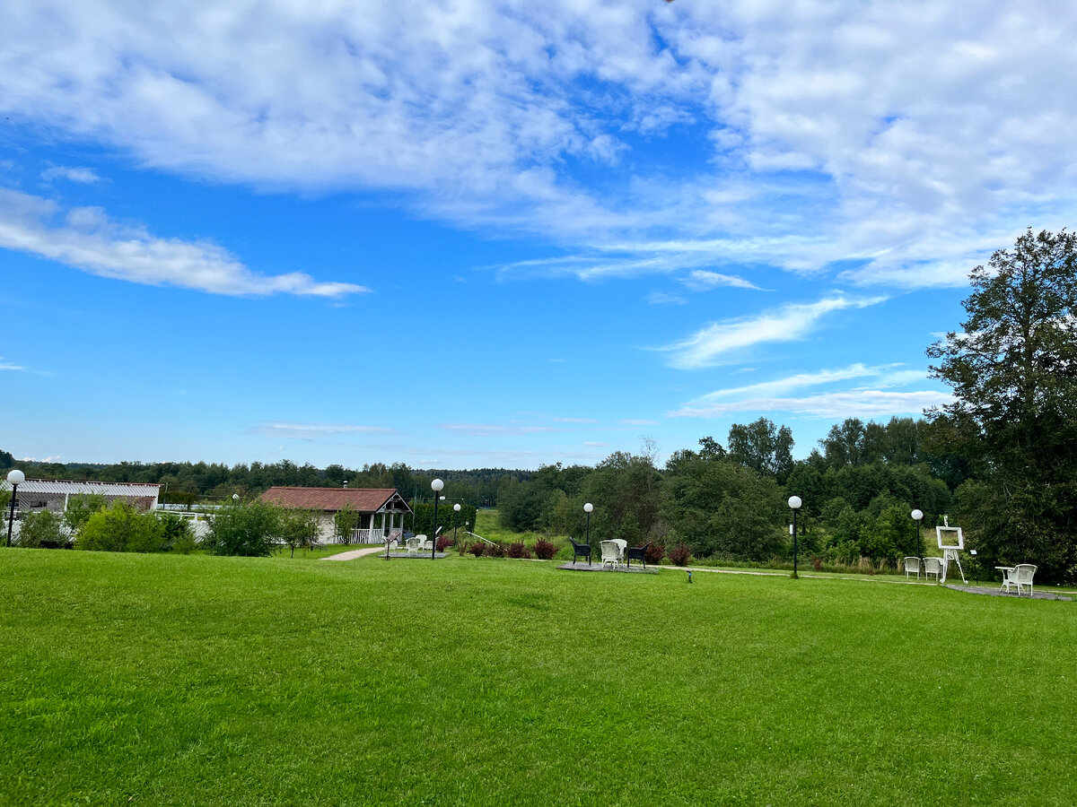 Вид с качелей