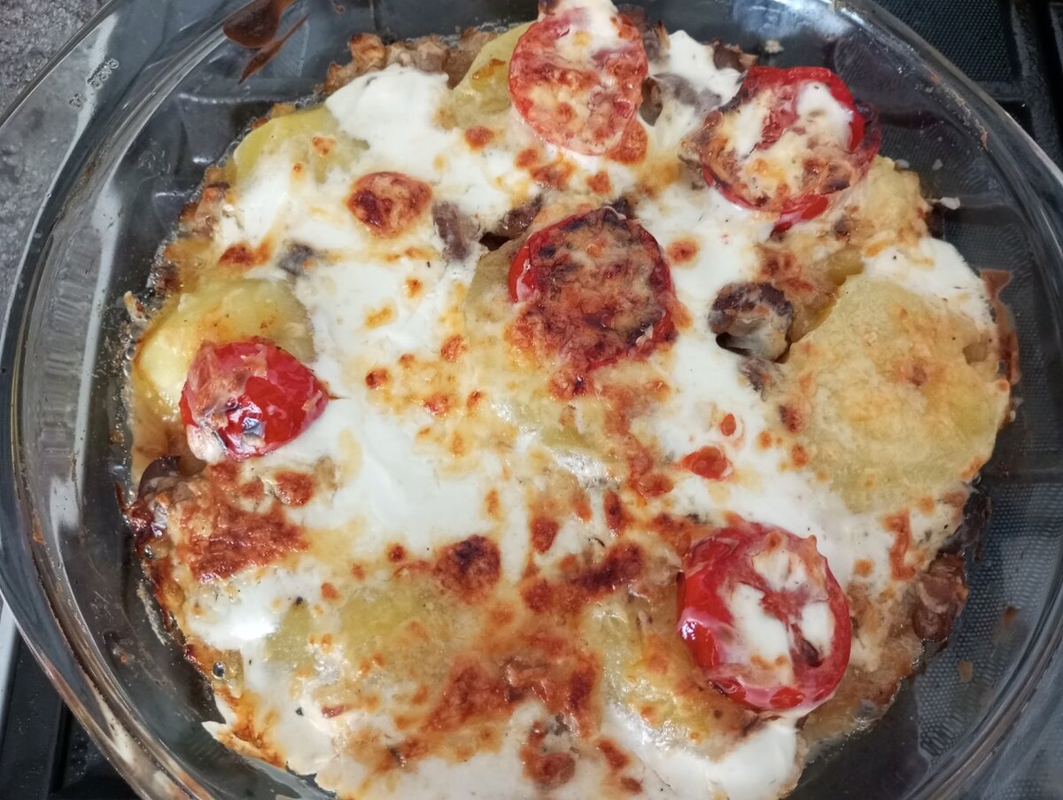 готовое запеченное блюдо