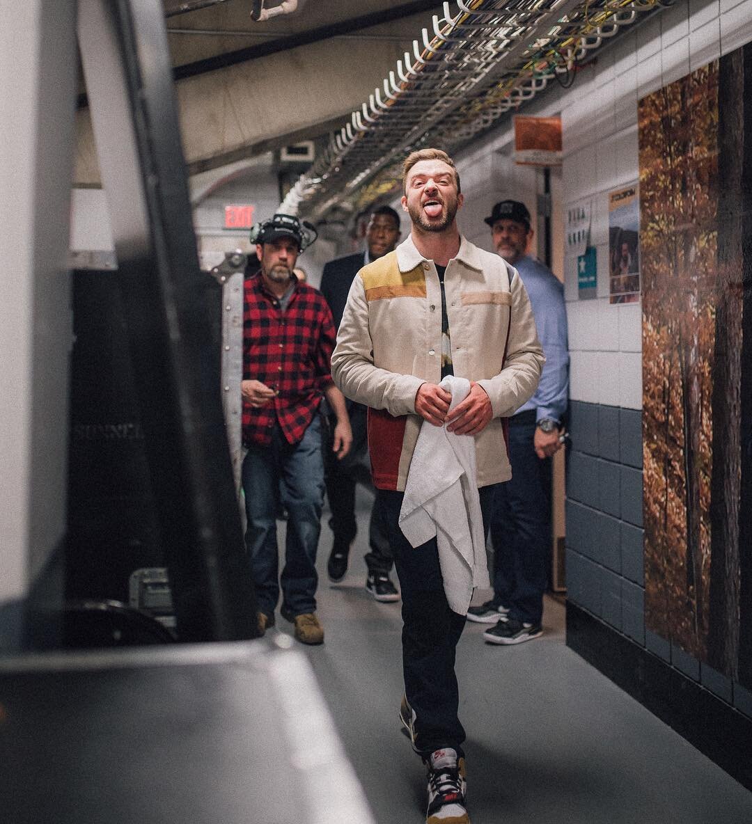 Джастин Тимберлейк после шоу. Источник: instagram артиста (@justintimberlake)