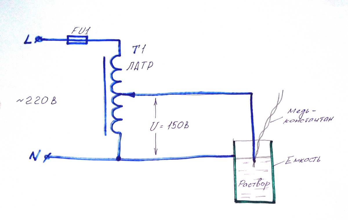 Схема изготовления термопары 