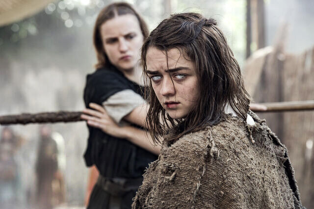 Бродяжка и Арья. Источник gameofthrones.fandom.com