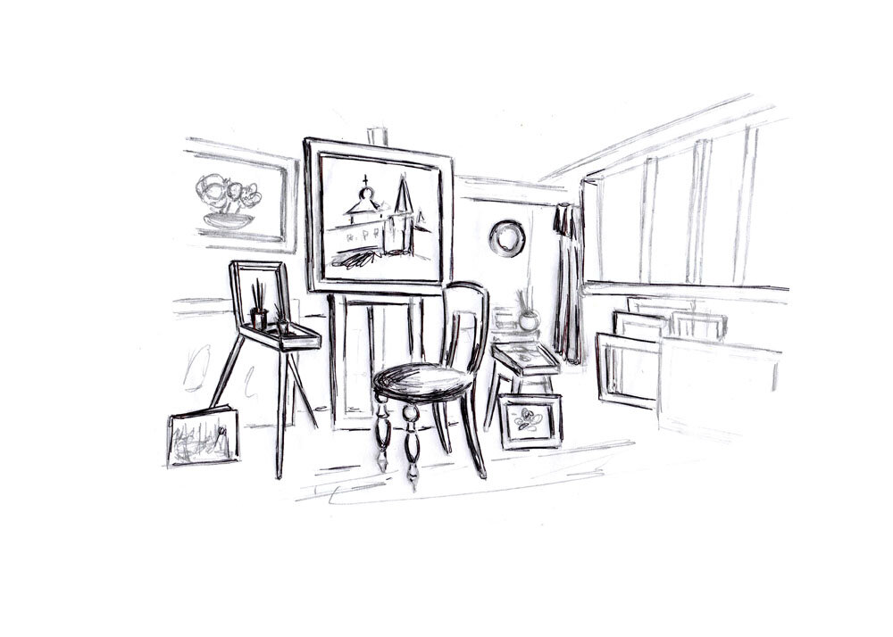 – Сверчки, привет! – громко говорила Аня, входя в мастерскую Сергея. Эта шутка относилась к сверчкам, освоившим помещение. Когда в мастерской становилось совсем тихо, откуда-то из глубины, из недр, из большого шкафа с подрамниками сверчок начинал свою песню. Иногда ему вторил другой.
Аня любила приходить к Сергею на работу. Она читала книги, готовила лёгкий ужин или спала на диване в маленьком уютном кабинете в конце мастерской за шкафами с картонами и подрамниками. Иногда она оставалась здесь до утра.
Эта игра в семейный быт стала возможна после того, как Сергей перешёл на новую работу.
Несколько лет назад, вылетев из института после первой сессии, Сергей поступил на работу в строительно-монтажное управление учеником столяра. Профессию  он освоил быстро, но, отработав на объектах около полугода, решил испытать судьбу, и показал свои эскизы начальнику СМУ. Эскизы понравились. В скором времени, в другом – соседнем СМУ освободилась вакансия художника, о Сергее вспомнили, и порекомендовали занять это место. А ещё через пару лет его откомандировали в подшефную школу помочь учителям оформить информационные стенды, после традиционного летнего ремонта.
Сергей отнёсся к порученному делу с душой. Даже работал сверхурочно, вечерами, чтобы успеть сдать заказ к 1 сентября. Вот это его способность отдаваться работе без остатка и привлекла внимание директрисы школы. Она предложила Сергею работать в школе учителем рисования, а в качестве подработки взяться за оформительские работы.

– У меня же образования нет, – удивился Сергей предложению Валентины Николаевны.
– Ничего, – ответила она. – Тарифицируем тебя по начальной ставке. Потом напишем ходатайство в пединститут. Окончишь заочно.
На том и порешили. Так, в два приёма Сергей из рабочего парня сам того не ведая, «перестроился» в гуманитарии. По сравнению со СМУ, работа в школе была  интересней, но и ответственность была высока. Однако в образ учителя, Сергей вошёл так же быстро, как и в образ строителя. А самым главным достоинством новой работы была эта мастерская.
Во всех типовых проектах зданий школ построенных в пятидесятых-шестидесятых годах, была предусмотрена квартира для сторожа – в несколько комнат с санузлом. Но Валентина Николаевна решила, что с охраной справится частное предприятие, а квартиру сторожа отдала под подсобную мастерскую. Сергей умел и дверь отремонтировать и замок исправить и разбитое окно застеклить, а главное – он выполнял всю наглядную информацию, стенгазеты и оформление актового зала к праздникам. То есть был по школьным понятиям человеком для школы важным.
Отведя уроки (на первых порах ему дали полставки в начальных классах), Сергей шёл сюда – в мастерскую. Не имея сколько-нибудь системного образования, он неплохо рисовал и писал маслом небольшие пейзажи. Пробовал и гуашью – крупные интерьерные. Позже понял, что мелкий прозрачный масляный мазок для него более близок. И если честно сказать, мелкие картины лучше продавались на уличных развалах и ярмарках. А теперь Сергею приходилось время от времени продавать свои картины, потому что учительской зарплаты на жизнь не хватало.
Раньше, когда Сергей работал в СМУ, всё было просто. Отработав положенное рабочее время, можно было спокойно ждать дня выдачи зарплаты, а выходные и  прочее свободное время проводить, как свободное время – гулять на природе, ходить в кино, общаться с девушками или друзьями. Сейчас свободного времени – времени не требуемого на проведение занятий со школьниками и работе по школе, этого времени стало больше, а денег стало ощутимо меньше, приходилось организовывать это свободное время так, чтобы больше заниматься живописью. Он пару раз даже подумывал вернуться обратно на стройку, но жизнь «свободного художника» после работы всё же втянула его и даже нравилась. Нравилась своей непредсказуемостью.

Можно было просидеть неделю голодом, а потом, вдруг встретив на улице «непуганого лоха», «впарить» ему картинку раза в три дороже, чем обычная стоимость таких работ. И недели на три уйти в «свободный полет». Это особенно ценно было летом, когда можно было заняться рыбалкой или просто валяться на пляже, поглядывая на хорошеньких девушек.
С появлением в его жизни Ани, «поглядывания» пришлось забыть. Аня, как-то по-свойски вписалась в его жизнь, став и подружкой и любовницей.
Она входила в его студию и приветствовала сверчков:
– Привет, сверчки!
И все становилось на свои места…
Но как-то по осени, Аня вдруг просто сказала:
– Нам скоро нельзя будет сексом заниматься.
– Почему это?
– А ты не догадываешься?
– Ты беременна?
– Да.

Новость не была совсем неожиданной, но своё будущее отцовство Сергей всегда видел где-то в отдалённой перспективе. И здесь не знал сразу, как отреагировать. Но он определённо ещё не рассчитывал так рано обзаводиться семьёй.
