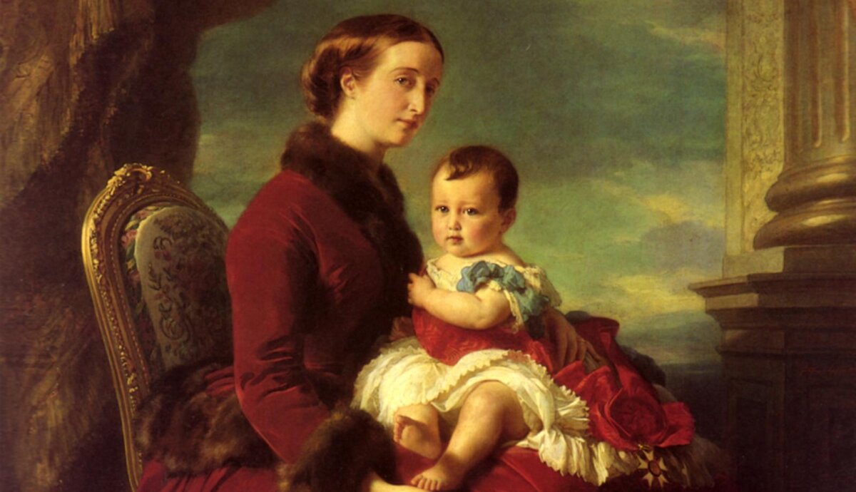 Императрица с сыном. Франц Винтерхальтер, 1857 год. Источник: wikimedia.org
