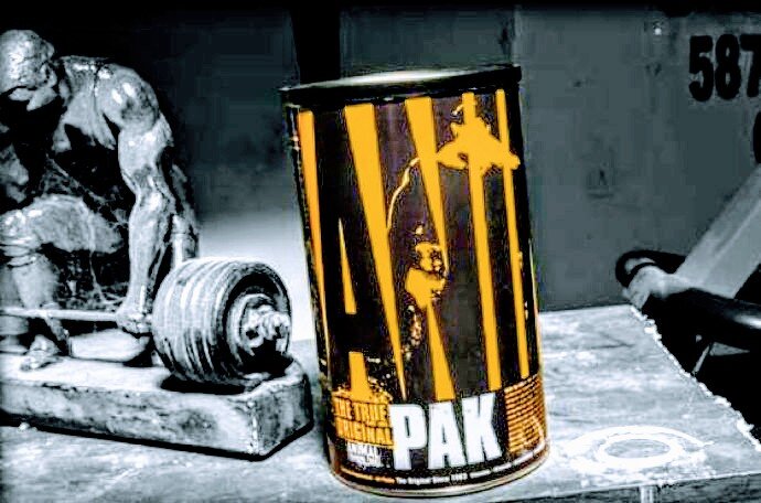 ❗Самое лучшее-это хорошо забытое старое.👊!
Представляю вашему вниманию-Animal Pak   от Юниверсал.
Витамины, минералы,аминокислоты-все в одной порции.
Появился(как и я😄 )в 1983 году!

 В то время как большинство спортивных добавок приходит и уходит, лишь единицы выдержали испытание временем.⏳

Продвинутый💊 мультивитаминный комплекс для профессионалов

10 минералов, ударные дозы микроэлементов!

Полный спектр заменимых и незаменимых аминокислот (в том числе - BCAA)❗

Мощный комплекс антиоксидантов

Пищеварительные ферменты для полного усвоения питательных веществ

Максимальная эффективность тренинга!

Сам в шоке 😳👍😄!!!!!Содержание питательных веществ:
(Размер порции 2 пакетика)

Витамины и минеральные вещества
Про-витамин А 34ОО ME
Витамин D 68О ME 
Витамин Е ЗОО ME
Витамин С 1ООО мг
Витамин В1 76 мг
Витамин В2 76 мг
Витамин ВЗ 82 мг
Витамин В6 72 мг
Витамин В12 6 мкг
Кальция пантотенат 76 мг
Фолиевая кислота 4ОО мкг
Биотин ЗОО мкг
Кальций 2ООО мг
Фосфор 1ООО мг
Магний 1ООО мг
Калий 2ОО мг
Цинк 15О мг
Хром 5О мкг
Марганец ЗО мг
Медь 6 мг
Иод 15О мкг
Селен (метионат)5О мкг
Витамин А 65ОО МЕ
Аминокислоты
L-ЛизиниЗОО мг
dL-Метионин 5ОО мг
L-Лейцин + L-Изолейцин 1ОО мг
L-Валин 76О мг
L-Треонин 48 мг
L-Глутаминовая кислота 7ОО мг
L-Аргинин 1ООО мг
L-Фенилаланин 56О мг
L-Карнитин (комплекс)25 мг
Тренировочные факторы
Папайн 64 ME
Элеутерокок 2ООО мг
Инозин 5ОО мг
Пиридоксин альфа-кетоглутарат 2ООмг
Бетаин 2ОО мг
Холиновый комплекс 12ОО мг
Лецитин 2ОО мг
Парааминобензойная кислота4ОО мг
Эстракт печени быка 6О гран
Линоевая кислота 2ОО мг
Олеиновая кислота 1ОО мг
Мальтодекстрин 1ООО мг
Пепсин 64 мг
Папайн 64 мг
Экстракт бычьей желчи 12О мг
Микозим 64 мг
Биофлавоноиды 10ОО мг
Дибенкозид 10 мг
Женьшень 25О мг
Сарсапарилла 5ОО мг
Колострум 1ООО мг
Акулий хрящ 1ООО мг
Протоген А 2ОО мкг
Я рекомендую этот комплекс!Он действительно работае👍❗
Есть вопросы?✒️Пиши и я отвечу!
@gorskijtrener