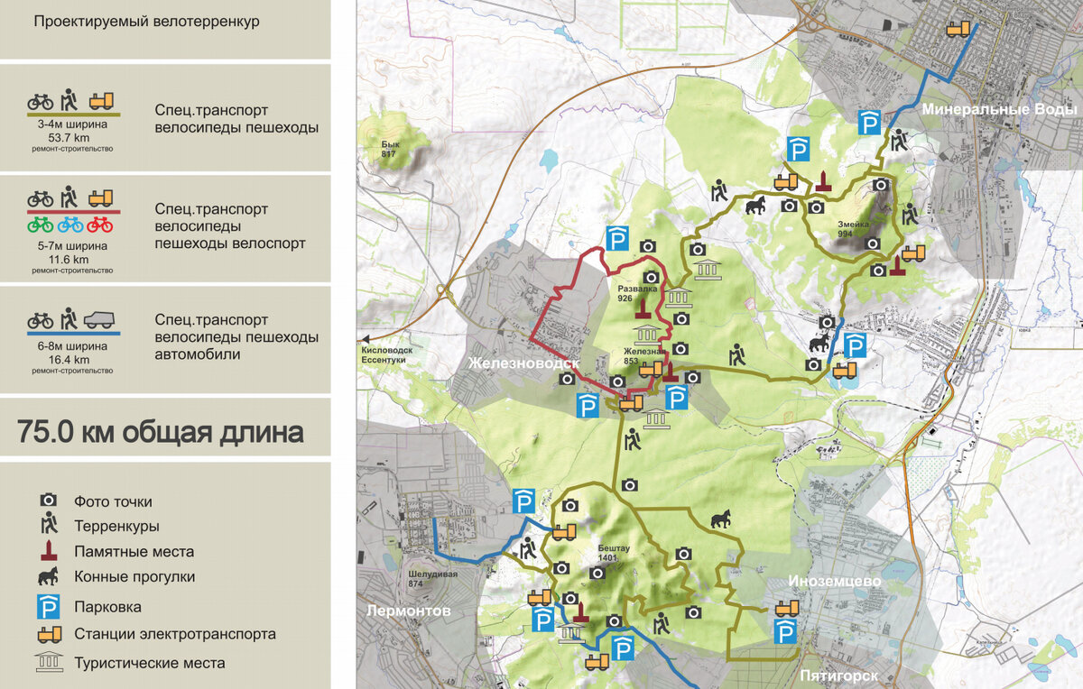 Велотерренкур кмв карта