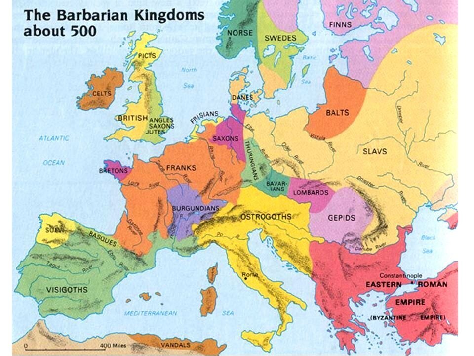 Европа - 6 век