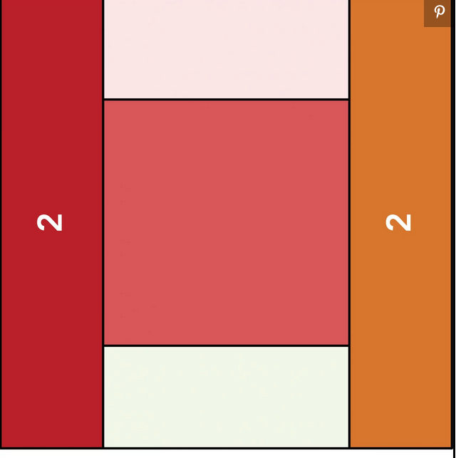 центр квилта - квадрат стороной 10 см