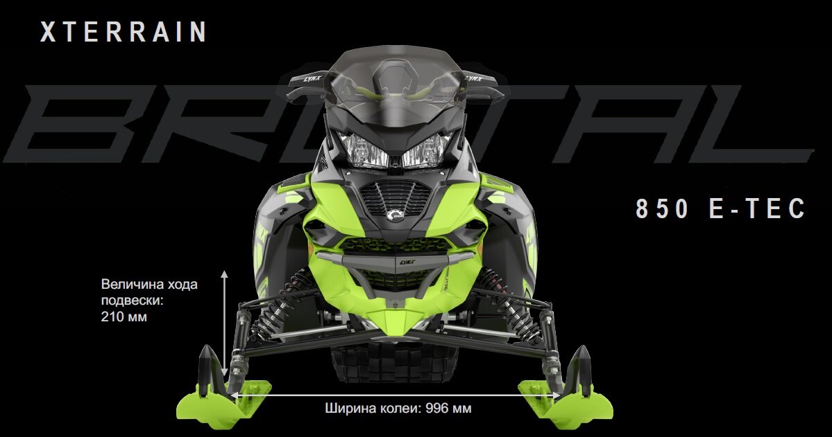 Снегоход BRP Lynx Xterrain Brutal 850 E-TEC