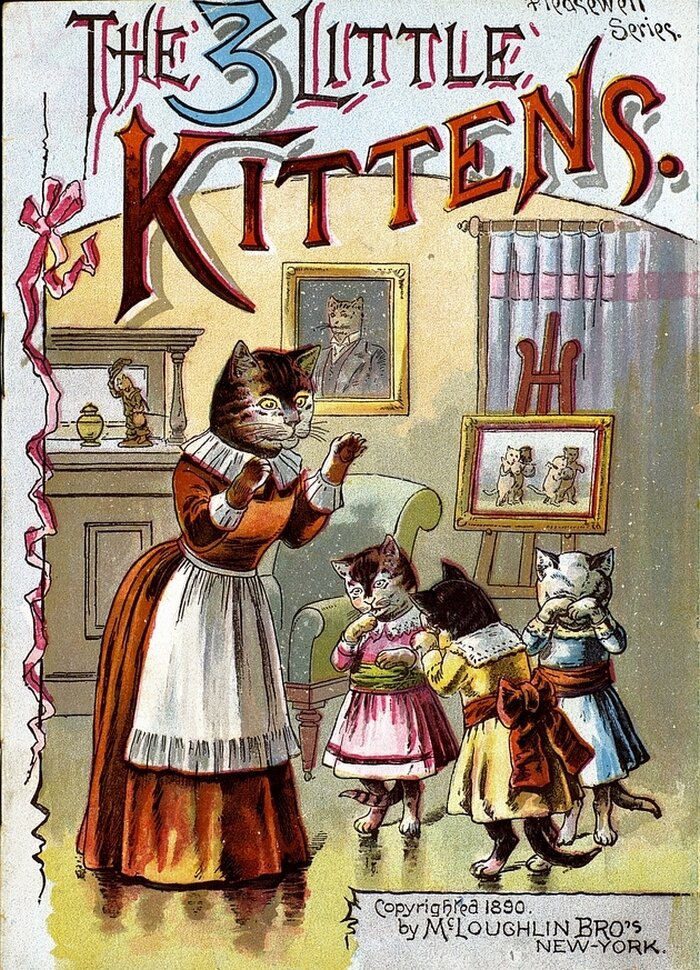 «Перчатки» (The three little kittens). Издание 1890 года.