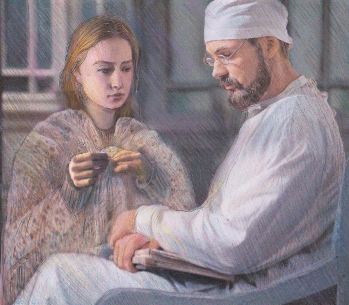 (Эскиз иллюстрации к притчам Анны Зубковой)