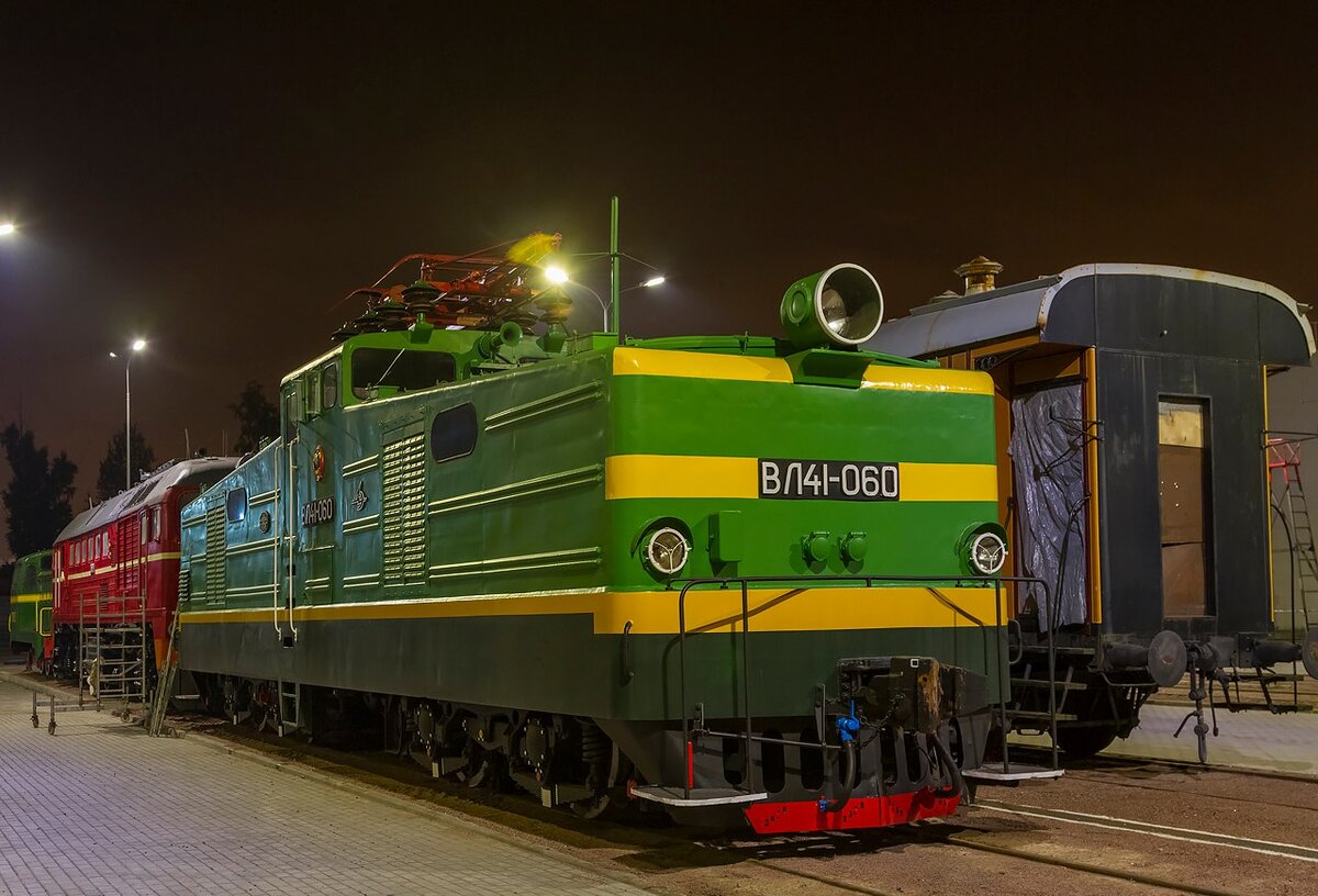 Электровоз ВЛ41-060, Санкт-Петербург, Музей железных дорог России, источник: vk.com