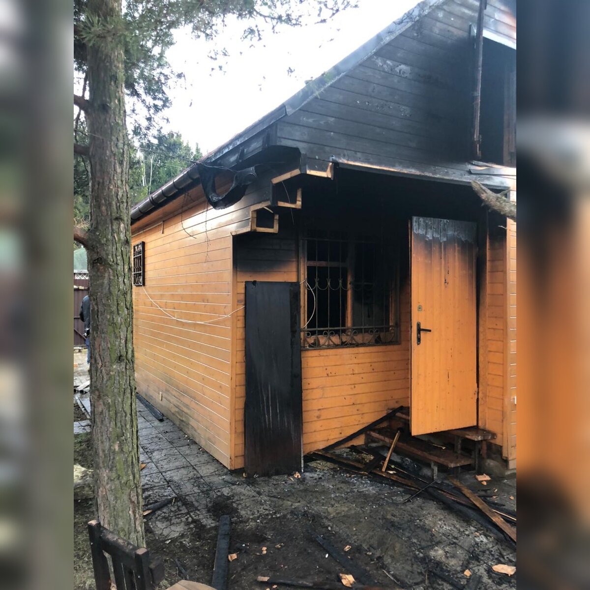 Сгоревшая баня
